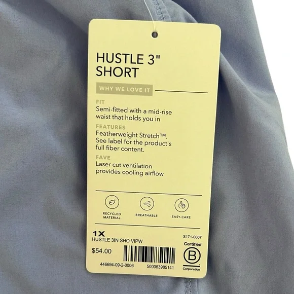 Athleta Hustle 3 inch shorts size 1X 💜 - Picture 7 of 11